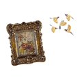 thumbnail image 6 of 5 Pieces Photo Frame Ornate Wall Hanging Wooden Bird Art Resin Material for Home Bedroom Living Room Decoration, 6 of 8