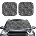thumbnail image 2 of Xecao Snake for Foldable Car Sun Shades (2-Pack) offer sun protection with an easy-fold design for convenient windshield shading., 2 of 7