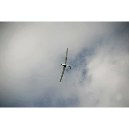 Canvas Print Sky Glider Clouds The Plane Blue Fly Stretched Canvas 10 x