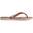 thumbnail image 2 of Havaianas Women's Slim Iridescent Flip Flop Sandals, Ballet Rose, Size 9/10, 2 of 5