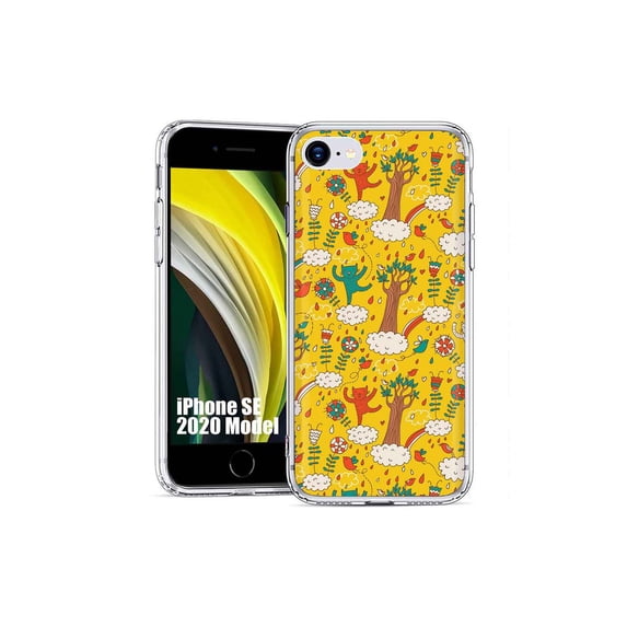 TalkingCase Slim Phone Case Cover Compatible for Apple iPhone SE 2022/3rd/2020/8/7, Cats Play 1 Print, USA