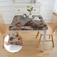 thumbnail image 2 of HAOXIT  Tablecloth Washable Square Table Cover Decorative Tablecloths, Dining, Buffet Parties &amp; Camping, Giving Thanks - Thanksgiving/Christmas 46*46, 2 of 7