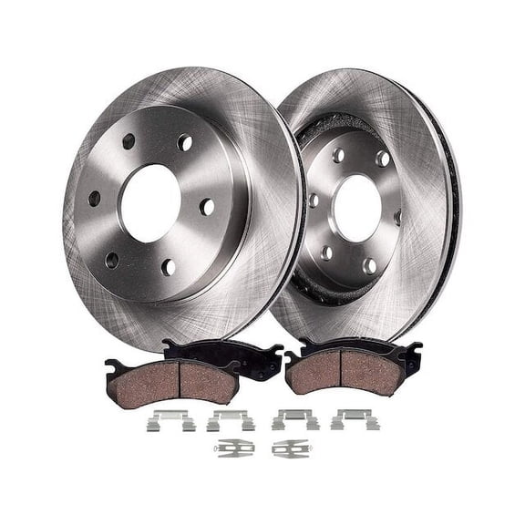 Rear Brake Pad and Rotor Kit - Compatible with 2002 - 2006 Cadillac Escalade EXT Base 2003 2004 2005