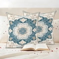 thumbnail image 4 of Pack of 2 Outdoor Pillow Covers 18x18 Inch Waterproof Boho Flowers Throw Pillow Covers,Decorative Couch Pillow Shams Protectors Country Neutral Chic Abstract Floral Art Patio Cushion Pillowcases, 4 of 8