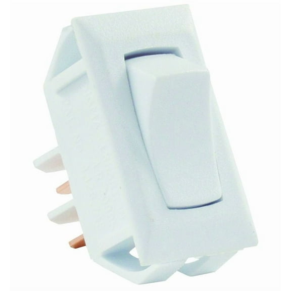 JR Products 13665 Momentary-On/Off Switch - White