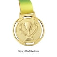 thumbnail image 3 of Medalla de antorcha Souvenir Premio de competencia deportiva de aleación de zinc con correa (Oro), 3 of 5