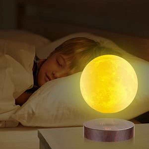 VGAzer Levitating Floating Moon Lamp with 16 Colors Wireless LED Night Light , Magnetic Levitation Rotating Ball , Room and Office Decor