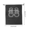thumbnail image 4 of Unique Bargains 10 Pcs Sneakers Pattern Dustproof Shoe Dust Bag Shoes Storage Bag Travel Drawstring Storage Bag Black, 4 of 5