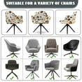 thumbnail image 6 of Xoenoiee Abstract Boho Geometric Art Print Stretch Back Dining Chair Cover with Armrest Accent Chair Cover Slipcover with Arm, Washable Upholstered Arm Dining Chair Protector for Dining Living Room, 6 of 7