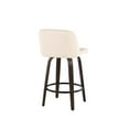thumbnail image 5 of LumiSource Brown Toriano 26" Fixed Height Counter Stool - Set of 2, 5 of 7