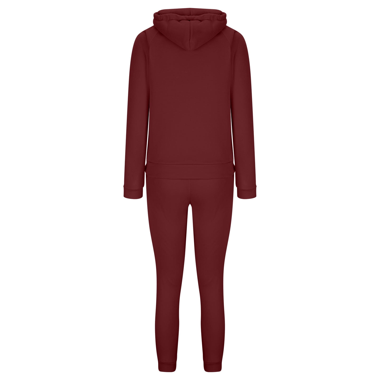 hotojiny Women Jogger Outfit Matching Sweat Suits Long Sleeve Hooded Sweatshirt and Sweatpants 6 Piece Workout Sets Tracksuit Womens Clothes