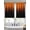 Orange, variant on Burnt Orange Black Ombre Sheer Curtains 45 Inch Length 2 Panels Set, Modern Abstract Striped Gradient Voile Window Treatment Rod Pocket Small Kitchen Curtains Drapes for Bedroom 52"x45"x2