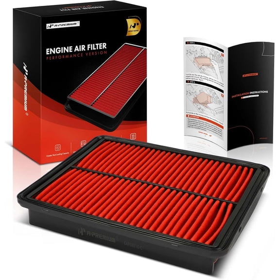 A-Premium Pre-oiled Engine Air Filter Compatible with Hyundai Sonata 2011-2015 Santa Fe 2010-2012 Azera 2012-2017 & Kia Optima 2011-2016 Sorento 2011-2013 Cadenza 2014-2016