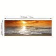 thumbnail image 3 of 1pc Sunsets Natural Sea Beach Landscape Posters And Prints Canvas Painting, Panorama Scandinavian Wall Art Picture For Living Room, Kitchen Bedroom Decorative Painting, No Frame, 3 of 4