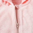 thumbnail image 6 of Zip Up Hoodie Girls 6 Toddler Girls Fashion Jacket Fall Winter Toddler Kids Cardigans Fuzzy Lightweight Jackets Warm Coats Z0B-Pink, 2-3 Years, 6 of 7