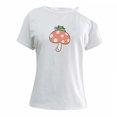 thumbnail image 2 of Camiseta para mujer, camiseta para mujer, trajes, camisetas elegantes de verano, camisetas de manga corta Blanco, 2 of 8
