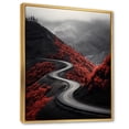 thumbnail image 2 of Designart "Red Mountains Along a Meandering Road" Landscape & Nature Floater Framed Canvas Print, 2 of 7