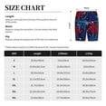 thumbnail image 3 of Fotbe Red White Blue Fireworks Pantalones Cortos de Pijama para Hombre, Ropa de Dormir, Pantalones de Pijama Cortos para Hombre-Large, 3 of 6