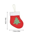 thumbnail image 3 of Elainilye Fashion 16PC Christmas Stocking Kids Gift Bag Christmas Mini Socks Christmas Decorations for Home Xmas Pendant,Red, 3 of 9