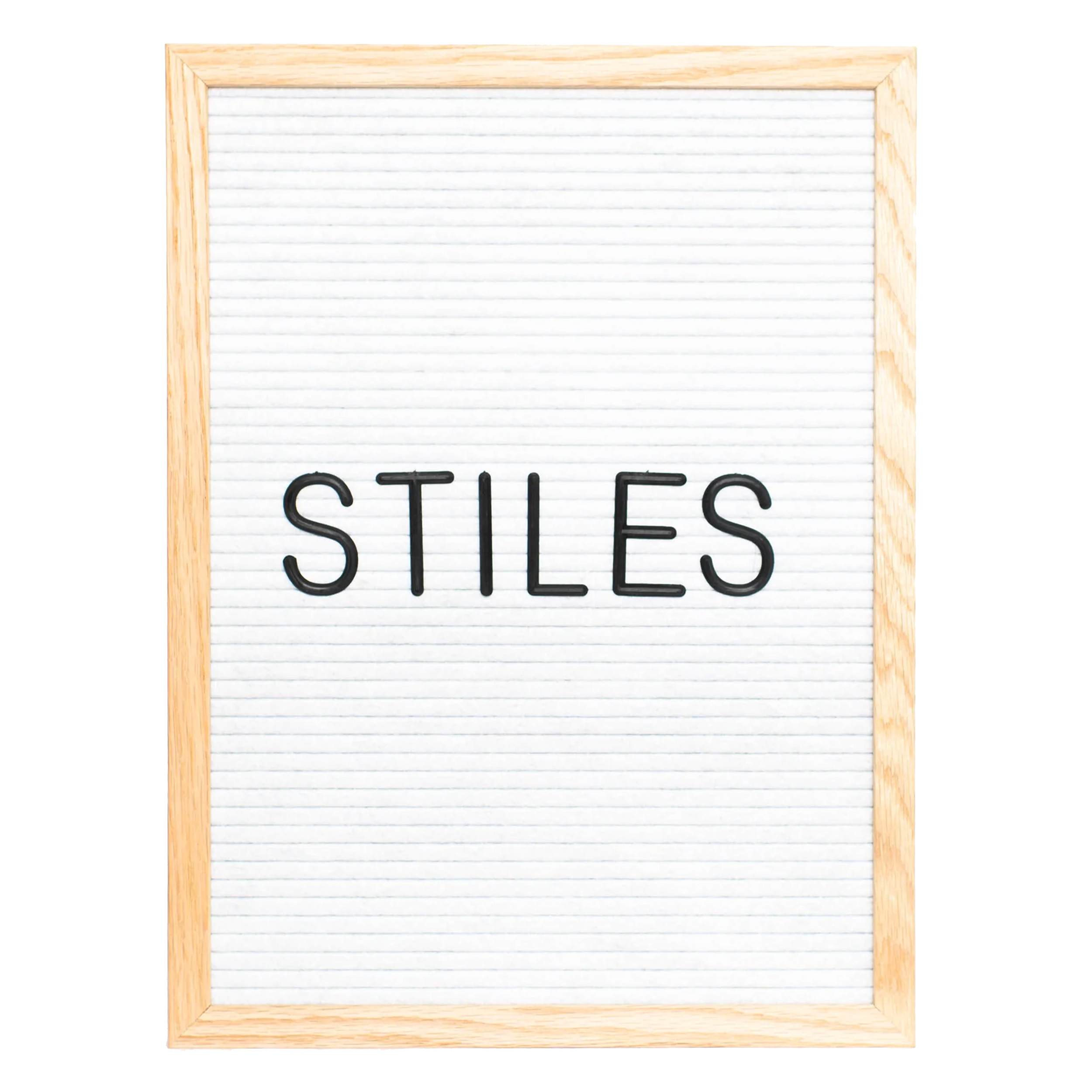 Stiles 100 5cm Standard Letter Set for Letter Boards, Changeable Wooden Crossword Letters for