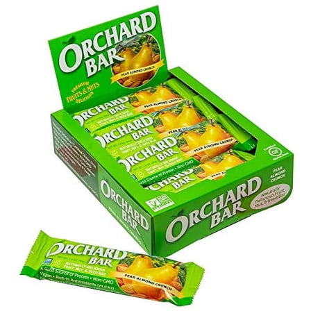 Liberty Orchards Pear Almond Crunch Orchard Bar 1.4 Ounce (Pack of 12)