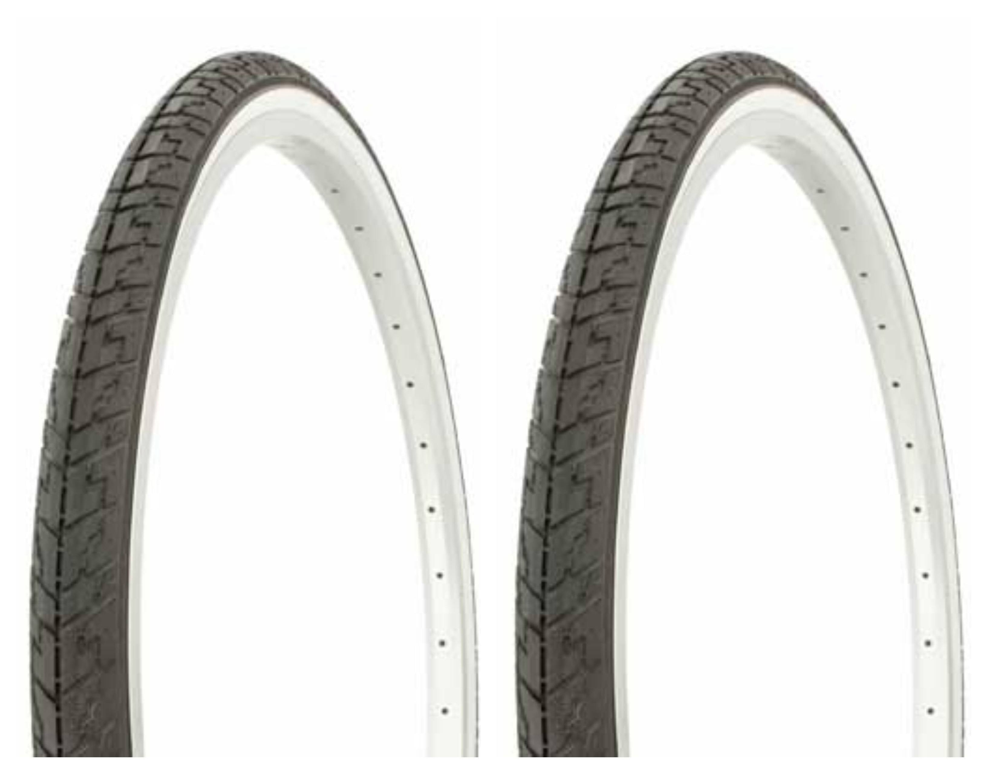 26 x 3.00 White-Wall Bicycle Tires with 2 2 2 Tubes & Vee-Rubber Liners