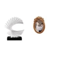 thumbnail image 1 of Escultura de olas,Escultura de ola Regalo moderno Oficina,Adorno de estatua abstracta artesanal para centro de mesa,Marco de fotos,Marco de fotos vintage para colgar en la pared, 1 of 8