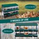 thumbnail image 3 of WhizMax Cajas Nido para Pollos, Caja Nido para Pollos, Caja Nido Enrollable con Patas, Cajas para Colocar Pollos, Caja Nido para Gallinas con Tapa para Gallinero, 10 Compartimentos, Verde, 3 of 7