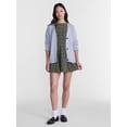 thumbnail image 2 of No Boundaries Cable Knit Grandpa Cardigan, Women's and Women's Plus XXS-4X, 2 of 5