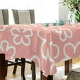 thumbnail image 3 of 54"x72" Floral Pattern Tablecloth, Waterproof Washable Polyester Square Table Cover, Durable Tablecloth for Kitchen Dining Table Party Decor, 3 of 7