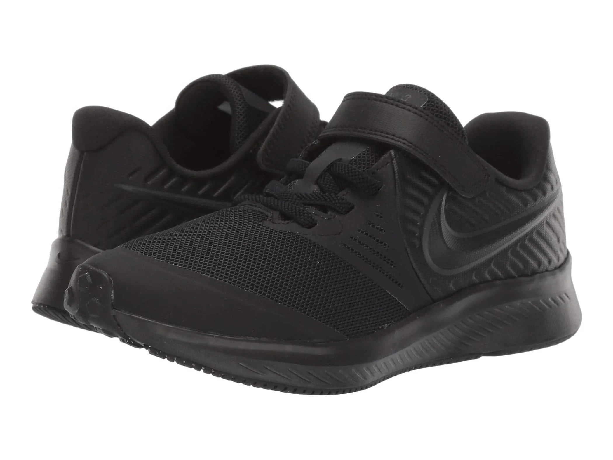 segundo operación eco Nike Star Runner 2 (PSV) All Black AT0801002 Kid's Running Shoes -  Walmart.com