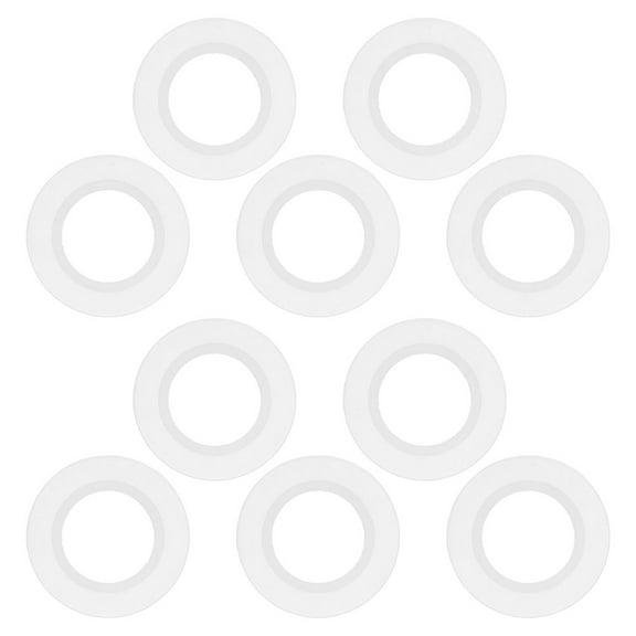 Gasket Set for Sink Drainage Basin Waste Seal Kit Suitable for Bathroom Kitchen White