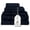 Midnight, variant on One Thousand Reasons Superior Zero Twist 3 Stripe Towel Set | Bath, Gym, Hand Towels | Luxury & Soft Cotton - Midnight (6 Pieces)