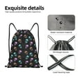 thumbnail image 4 of Balery purple cyan brown Skull Pattern Drawstring Backpack Bag Sport Gym Sackpack Cinch Bags Pattern Drawstring Backpack Bag Sport Gym Sackpack Cinch Bags -Medium, 4 of 6