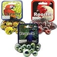 thumbnail image 2 of Mega Marbles 3 Pack - Rooster, Parrot, & Peacock Game Nets - Includes 1 Shooter Marble & 24 Player Marbles Per Net, 2 of 3