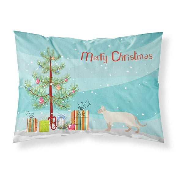 Tonkinese 2 Cat Merry Christmas Fabric Standard Pillowcase CK4730PILLOWCASE