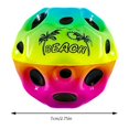 thumbnail image 2 of Bola De Agujero Juguete de pelota Bam de alto rebote, pelota con orificio colorida para niños, juguetes de playa al aire libre divertidos y suaves, 2 of 5