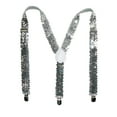 thumbnail image 3 of CTM  Elastic Sequins Clip-End Suspenders (Women), 3 of 4