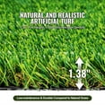 thumbnail image 6 of BENTISM Artificial Grass Turf Tile 6 ft x 4 ft Garden Lawn Grass Rug, 35mm Height Realistic Grass, 6 of 9