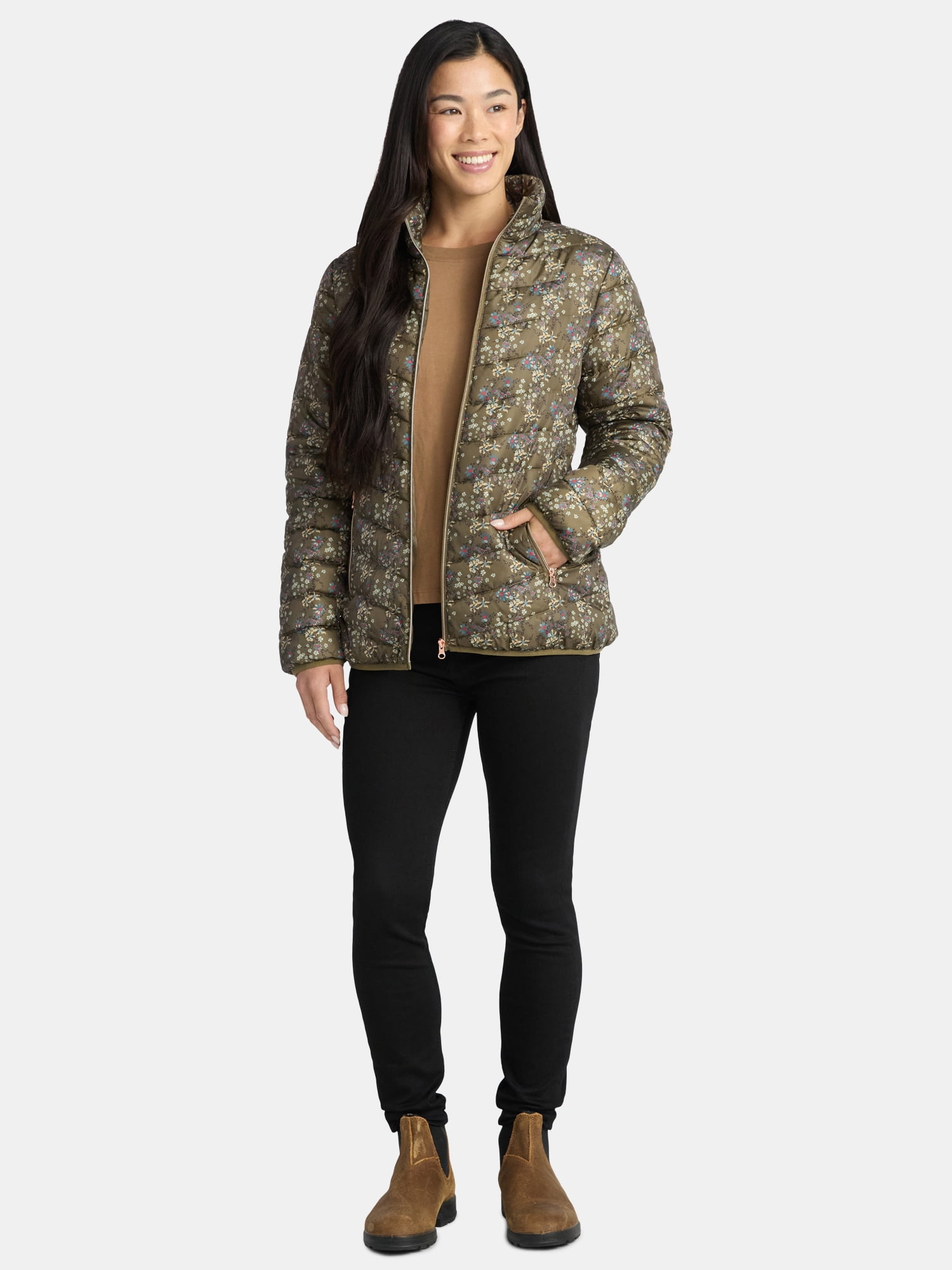 Big Chill Women's Packable Puffer Jacket, Sizes S-3X