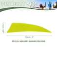 thumbnail image 2 of Uxcell Arrow Vanes Turkey Archery Arrows Feather Fletching Right Wing Fit for Hunting Target Shooting Neon Yellow 3 Inch, 25Pcs, 2 of 5