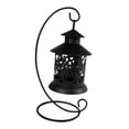 thumbnail image 1 of Linterna Candebro Candelero Linterna con soporte para decoración de bodas de nisterio del Interior Negro Sunnimix Candelabro de hierro hueco, 1 of 8