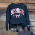 thumbnail image 2 of Embroidered Senior Sweatshirt Class of 2027, Senior Graduation Back to School Gifts Long Sleeve Cute Tops Oversized Pullover Fall Outfits, 2 of 6