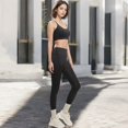 thumbnail image 4 of Women's High Waist Active Leggings with Side Pockets - X Large, Black, 4 of 5