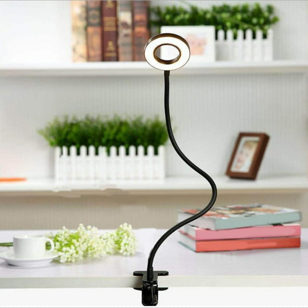 5X lámpara LED de escritorio, lupa de 8 dioptrías con Clip, luz de lectura ajustable de atención ocular con abrazadera, lupa para lectura, , Yinane Lámpara de escritorio lupa