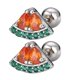 thumbnail image 2 of Watermelon Earrings for Women – Unique Fruit Design Silver Jewelry for Parties & Everyday Wear, 2 of 5