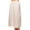 Ivory, variant on hhchenyulemon Womens Cotton Blend Solid Lace Trim Maxi Half Slip Underskirt Slip Under Skirt