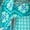 Aquamarine Paisley, variant on Women's Plus Size Val Dress