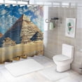 thumbnail image 7 of Orinice Pyramid Desert Sky Bathroom Decor Set, Colorful Luxurious Graphic Print Polyester Fabric Shower Curtain with Hooks, Waterproof Bathroom Decoration for Home, Bathtubs - Multi Size Options 69x72, 7 of 7