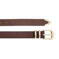 thumbnail image 2 of Fianmy Women Leather Belt with Gold Buckle, Fashion Ladies Leather Waist Belts for Pants Jeans Dress, 2 of 8